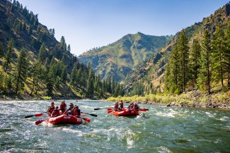 Main Salmon whitewater rafting in Idaho